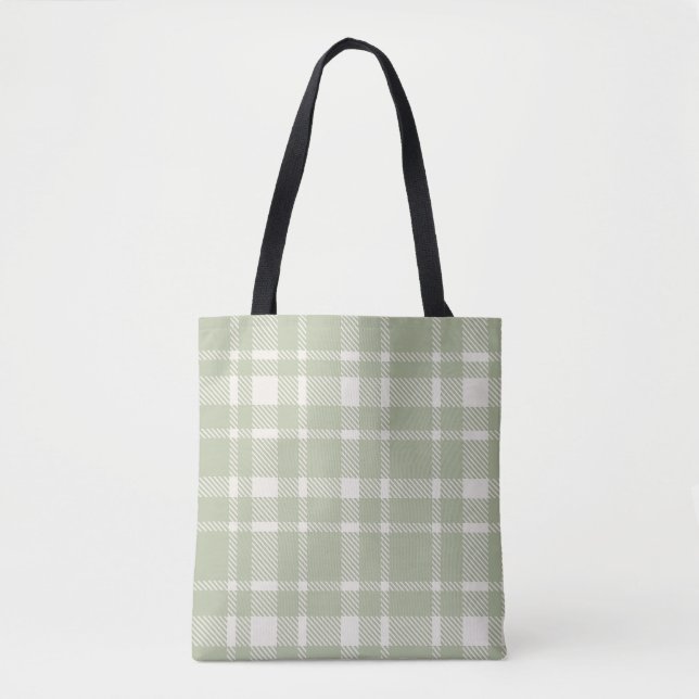 Klassisches Kariertes Tartan-Muster-weich Grün & E (Vorderseite)