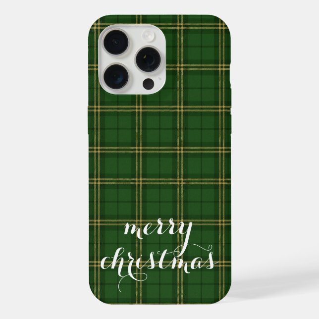 Klassisches Karo Frohe Weihnachten Festlich -  iPhone Hülle (Rückseite)