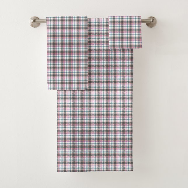 Klassisches Karomuster Badhandtuch Set (Insitu)