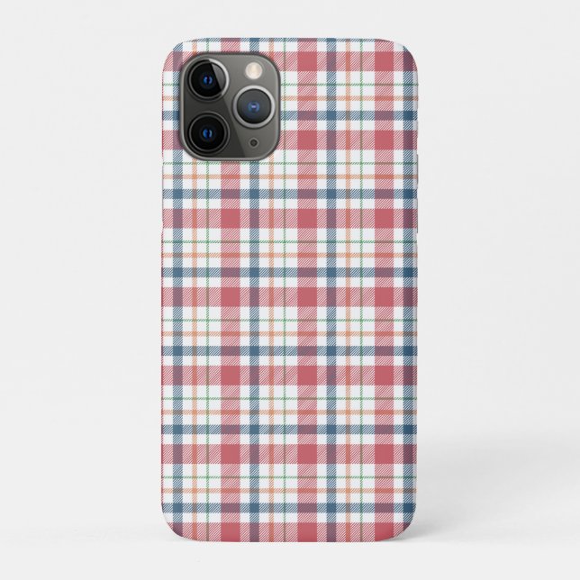Klassisches Karomuster Case-Mate iPhone Hülle (Rückseite)