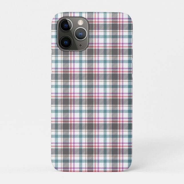 Klassisches Karomuster Case-Mate iPhone Hülle (Rückseite)