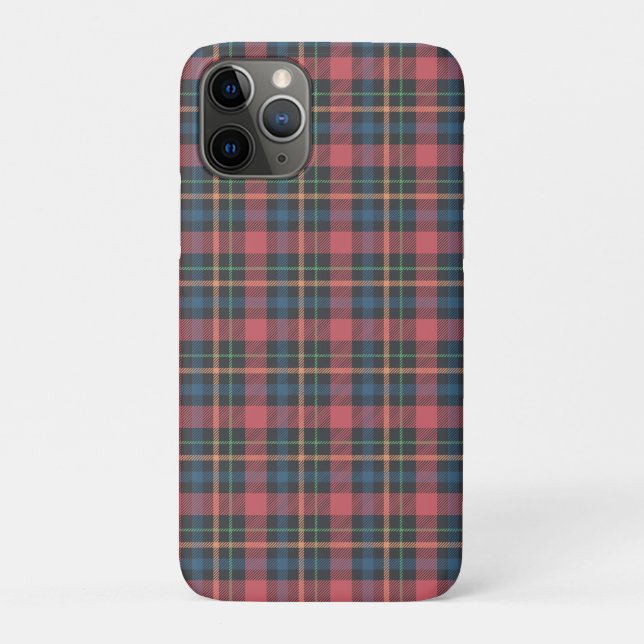 Klassisches Karomuster Case-Mate iPhone Hülle (Rückseite)