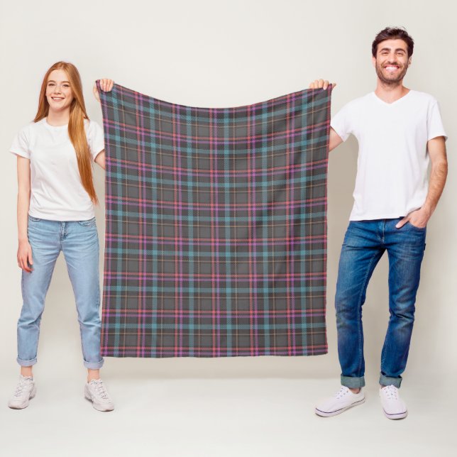 Klassisches Karomuster Fleecedecke (Beispiel)