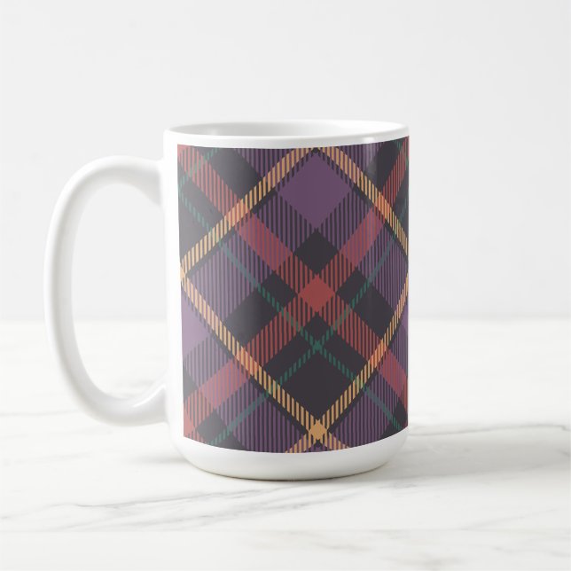 Klassisches Karomuster Kaffeetasse (Links)