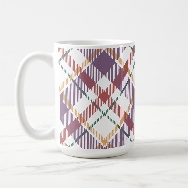 Klassisches Karomuster Kaffeetasse (Links)