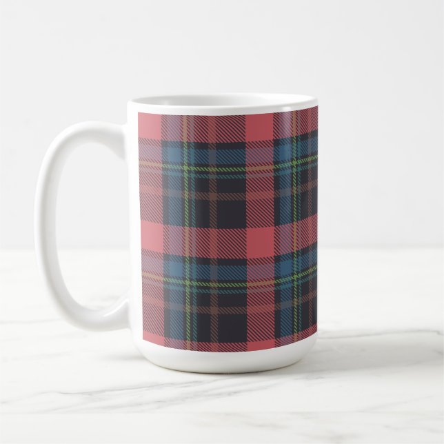 Klassisches Karomuster Kaffeetasse (Links)