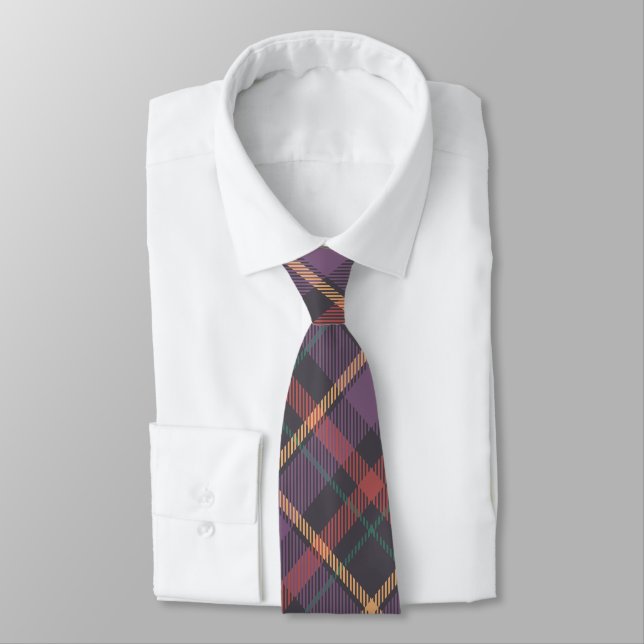 Klassisches Karomuster Krawatte (Gebunden)