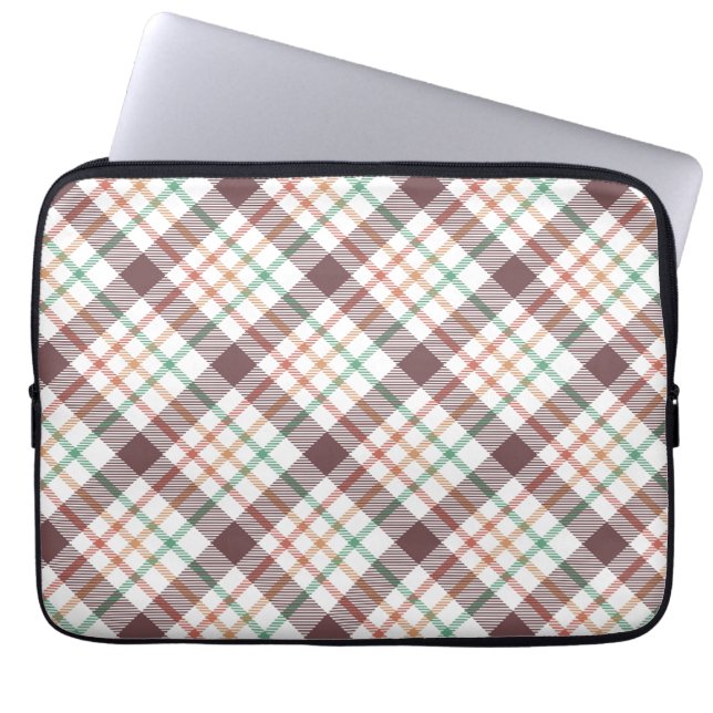 Klassisches Karomuster Laptopschutzhülle (Vorderseite)