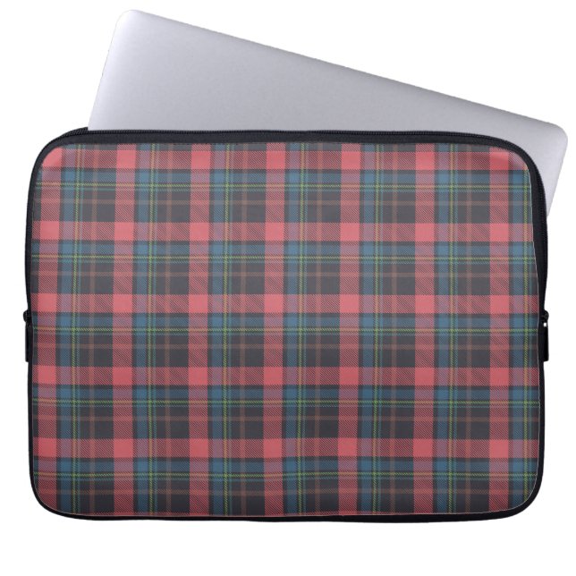 Klassisches Karomuster Laptopschutzhülle (Vorderseite)