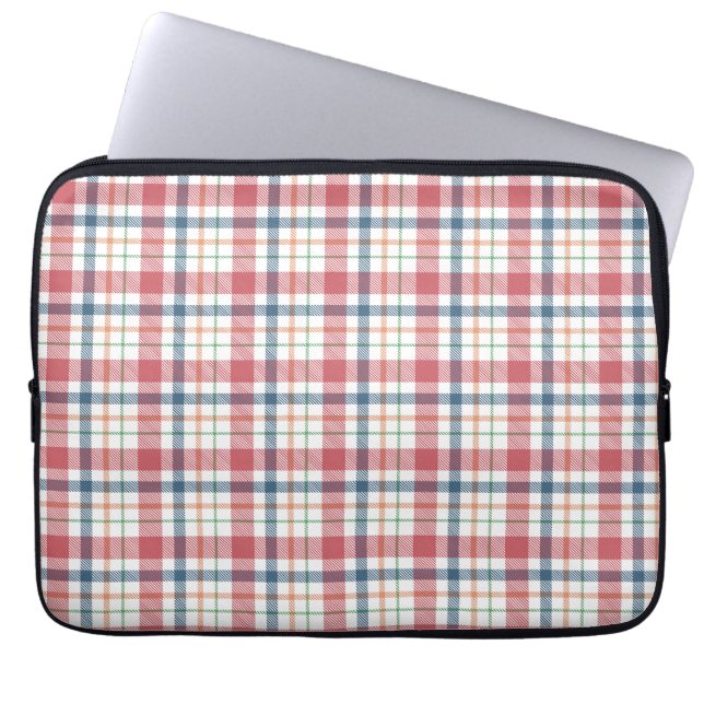 Klassisches Karomuster Laptopschutzhülle (Vorderseite)