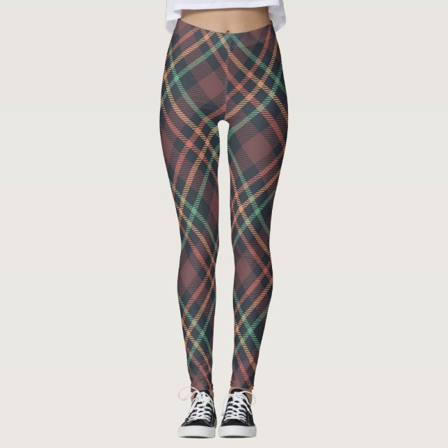 Klassisches Karomuster Leggings (Vorderseite)