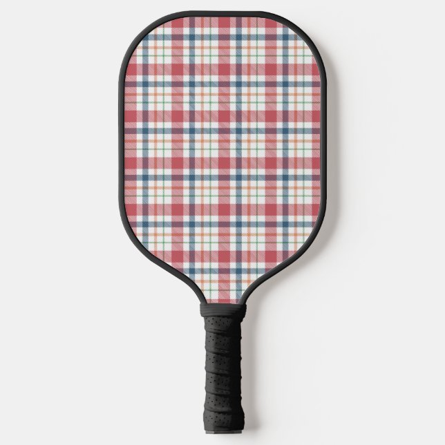 Klassisches Karomuster Pickleball Schläger (Vorderseite)