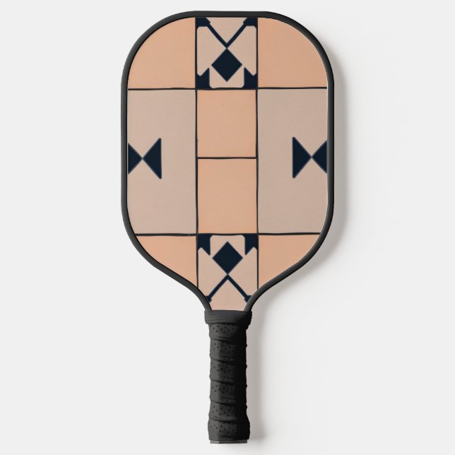 Klassisches Karomuster Pickleball Schläger (Vorderseite)