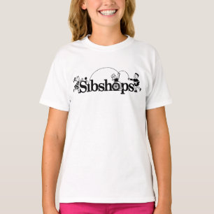 Klassisches Kinder-T-Shirt mit schwarzem Logo T-Shirt