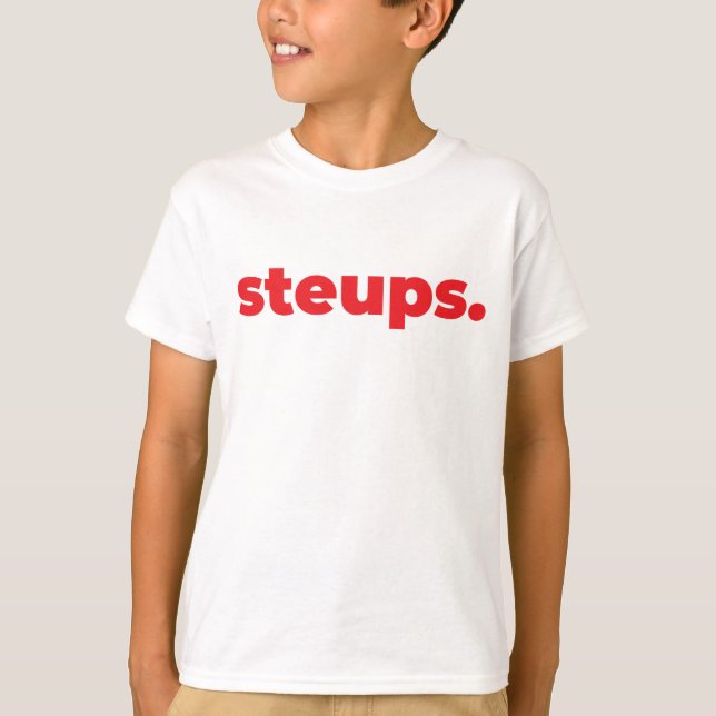 Klassisches Kindershirt - Steups. T-Shirt (Vorderseite)