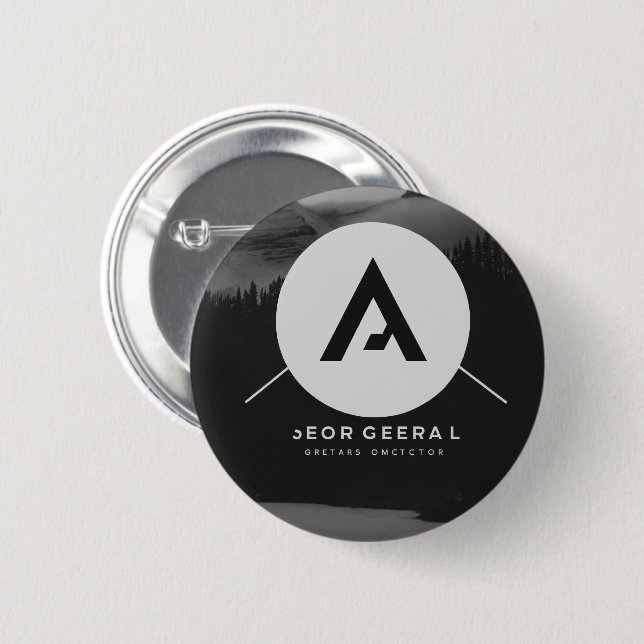 Klassisches Knopfdesign Button (Vorne & Hinten)