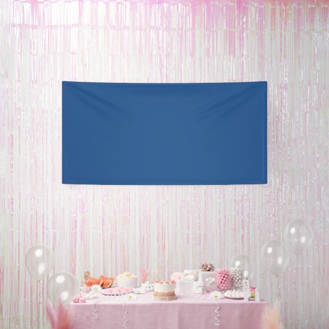 Klassisches königsblaues Wand- oder Deckenbanner Banner (Party)