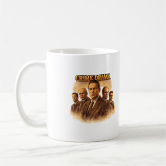 Klassisches Krimiplakat – Hartes Detektivensemble Kaffeetasse