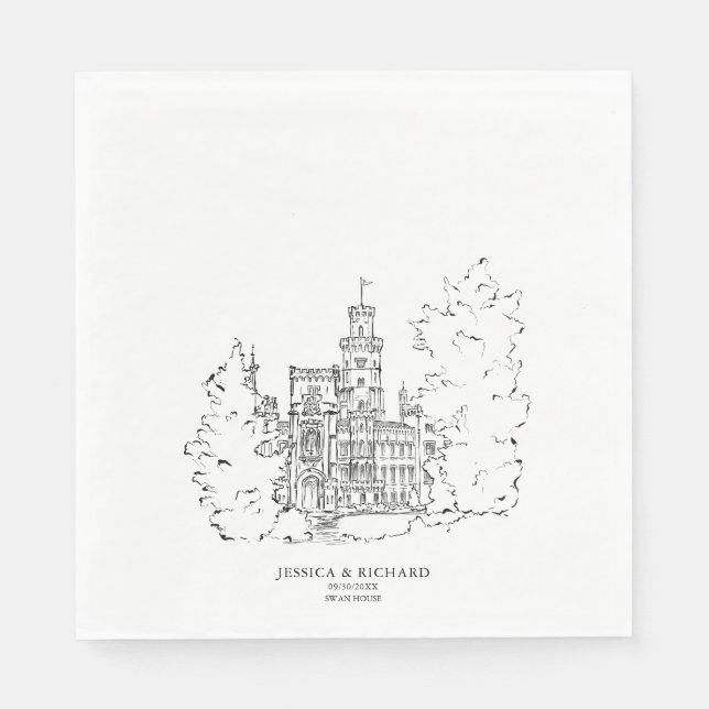 Klassisches Kunsthandwerk Serviette (Vorderseite)