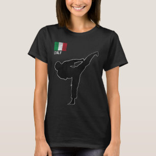 Klassisches Kyokushin Italien Karate Italienische T-Shirt