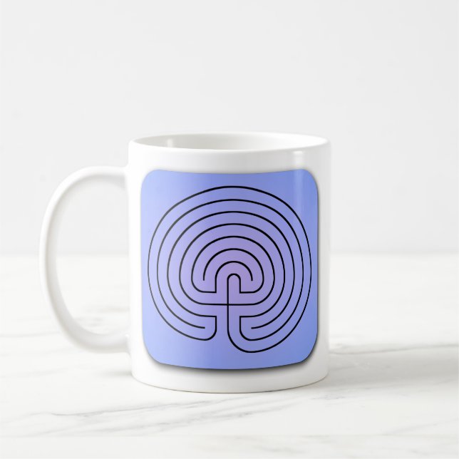 Klassisches Labyrinth Kaffeetasse (Links)