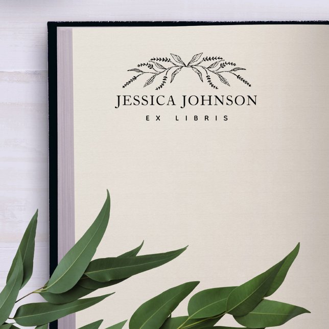 Klassisches Lavendel-Blume-Bibliothek Gummistempel (Von Creator hochgeladen)