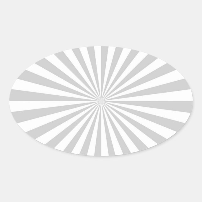 Klassisches Leichtgrau-Spinning-Rad Ovaler Aufkleber (Vorderseite)