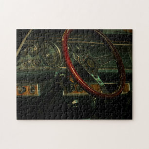 Klassisches Lenkrad für Oldtimer Puzzle