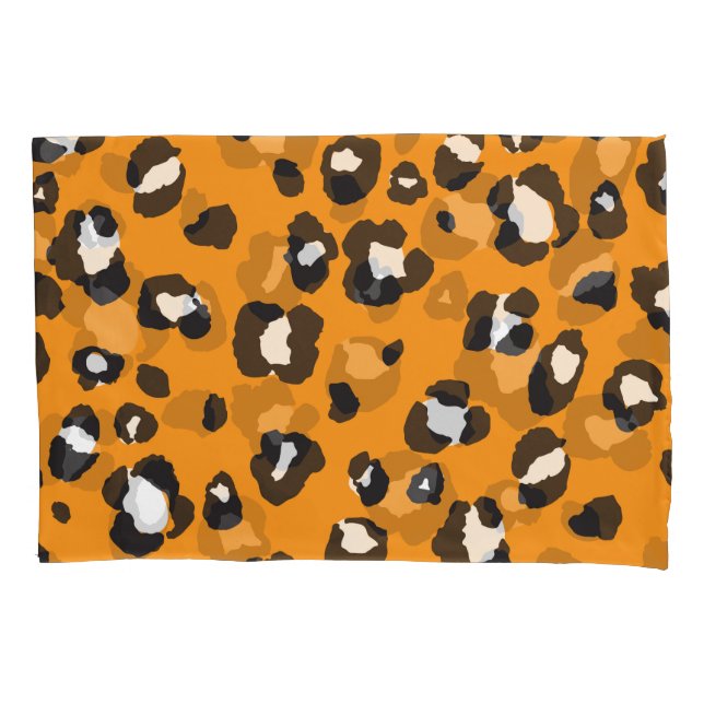 Klassisches Leopard-Druckmuster Kissenbezug (Vorderseite)