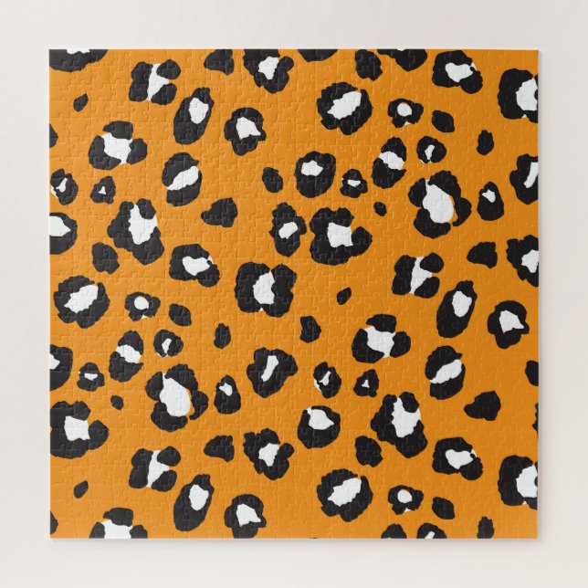 Klassisches Leopard-Druckmuster Puzzle (Vertikal)