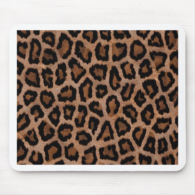 Klassisches Leopard-Muster-Tierdruck Mousepad (Vorne)