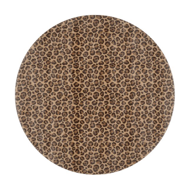 Klassisches Leopard-Serien-Design 12 Schneidebrett (Vorderseite)