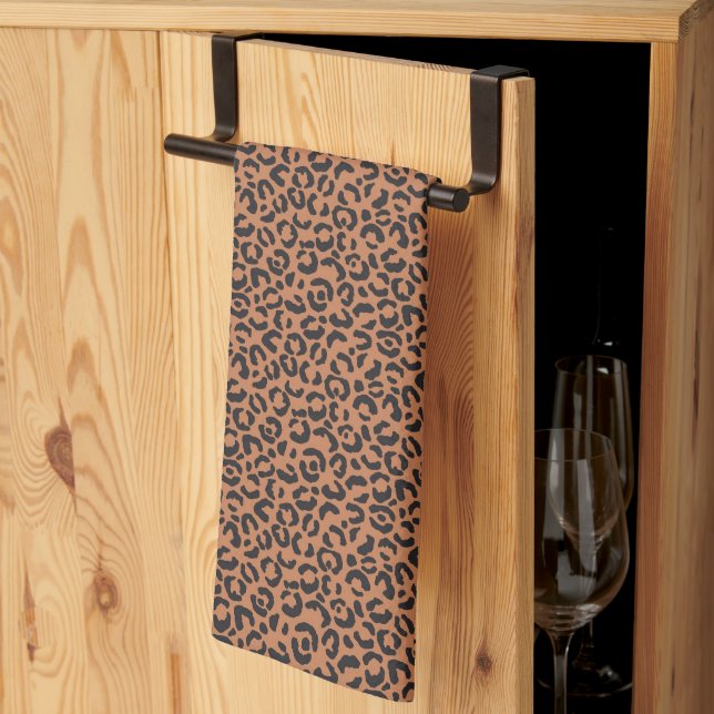 Klassisches Leopard-Serien-Design 13 Geschirrtuch (Drittel gefaltet)