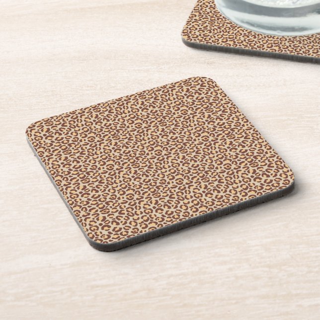 Klassisches Leopard-Serien-Design 1 Getränkeuntersetzer (Linke Seite)