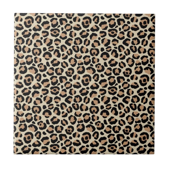 Klassisches Leopard-Serien-Design 9  Fliese (Vorderseite)