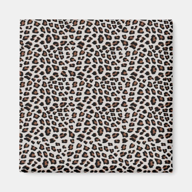 Klassisches Leopardenmuster Magnet (Vorne)
