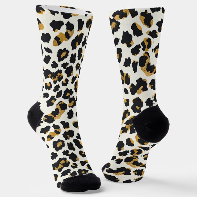 Klassisches Leopardenmuster Socken (Gewinkelt)