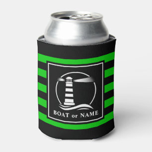 Klassisches Leuchtturmboot oder Navy Limon Strippe Dosenkühler