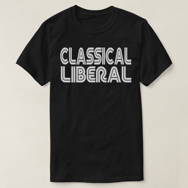 Klassisches liberales Retro T-Shirt (Design vorne)