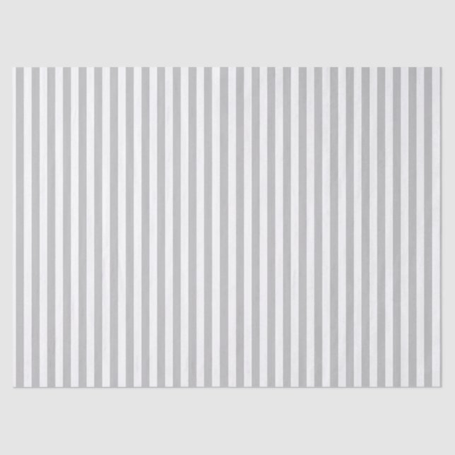 KLASSISCHES LICHT GRAY STRIPED SEIDENPAPIER (Vorderseite)