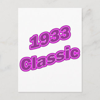 Klassisches Lila 1933 Postkarte