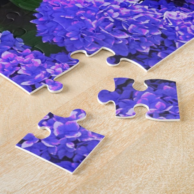 Klassisches Lila-realistisches Hydrangea-Puzzle Puzzle (Seite)