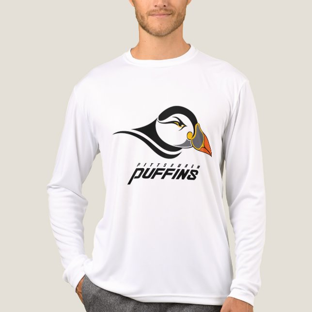 Klassisches Logo der Pittsburgh Puffins Tri-Blend Shirt (Vorderseite)