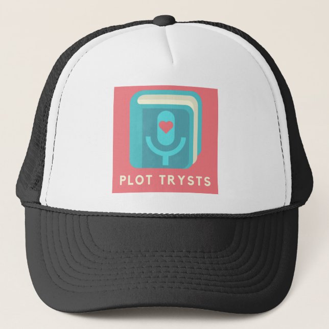 Klassisches Logo für Plot Trysts Truckerkappe (Vorderseite)