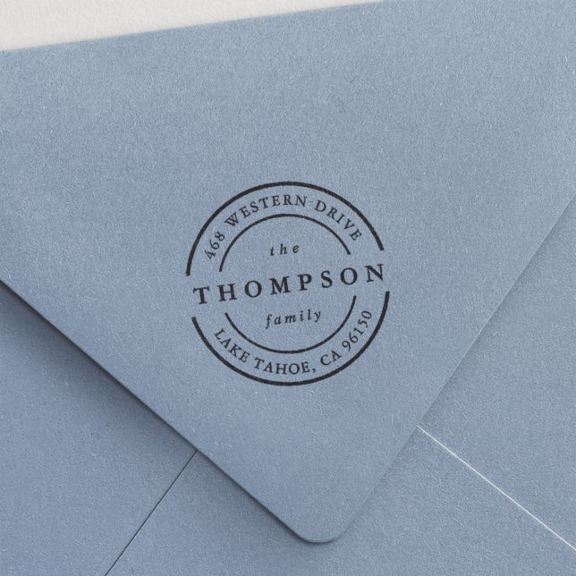 Klassisches Logo | Rücksendeadresse von Familienna Permastempel (Von Creator hochgeladen)