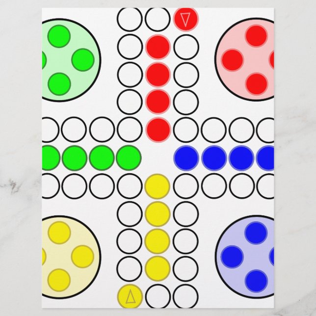 Klassisches Ludo-Brettspiel (Vorderseite)