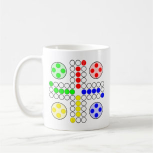 Klassisches Ludo-Brettspiel Tasse