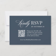 Klassisches Luxus | Hochzeit mit scannbarem QR-Cod