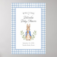 Klassisches Märchenbuch-Häschen Blau Baby Shower W