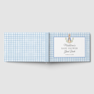 Klassisches Märchenbuch Kaninchen Blau Kariert Bab Gästebuch